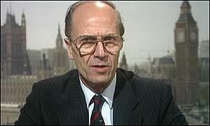 Norman Tebbitt, former Conservative Party chairman, who now has a lifetime peerage